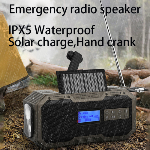 DF587 Speaker Solar NOAA AM FM Radio