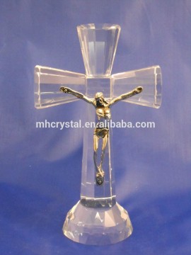 Christian Jesus crucifix Crystal Cross standing MH-15029