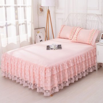 Wholesale Full Queen King Lace BedSkirts Home Hotel