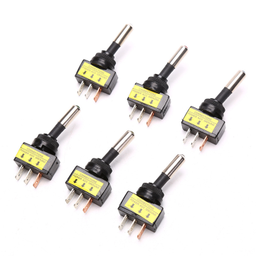 ASW-15D Multi-Color 12V Car Toggle Switch - Factory Wholesale Price