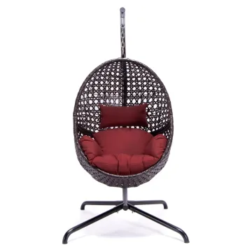 Premium Patio Garden Wicker Hanging Swing Chair