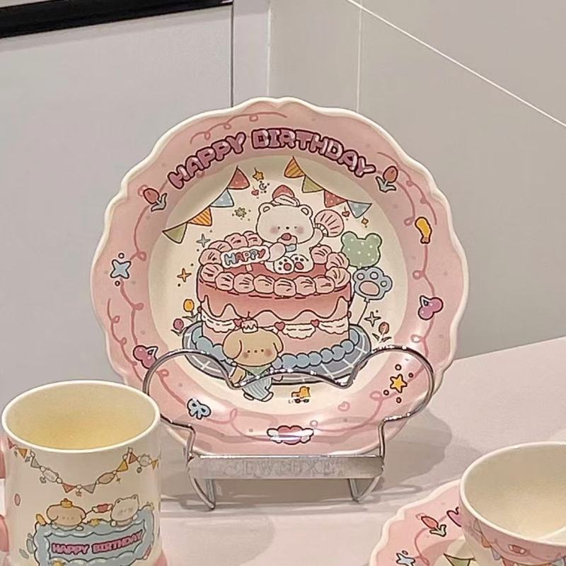 Sweet Ceramic Set with LuLu Pig Design
