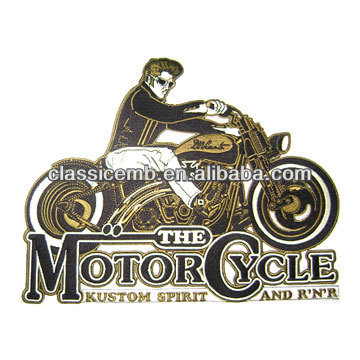 Iron on Embroidery Motorcycle Patches Embroidery Design