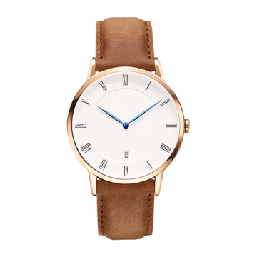 Unisex Quartz Watches with Black/Brown Bands
