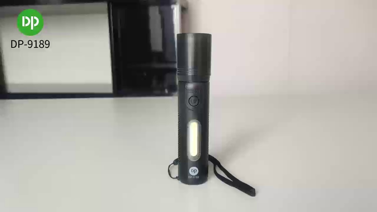 2-in-1 Mini Rechargeable Flashlight COB Type-C
