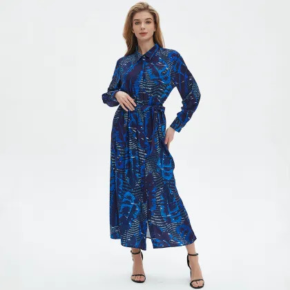 Ladies' Sunshine Satin Printed Dress