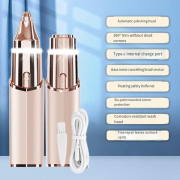Hot-selling 2-in-1 pemangkas alis listrik pengisian ulang &amp; cukur