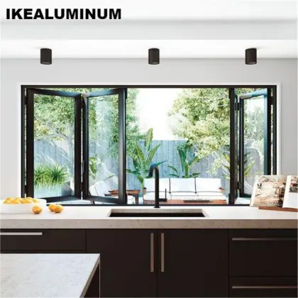 Ikealuminum 2024 Aluminum Balcony Folding Windows and Doors