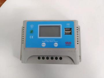 Switch automático 20A Controlador de carregamento solar LCD