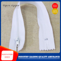 Double needle nylon zipper