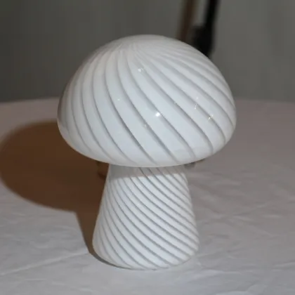 The striped mushroom table lamps