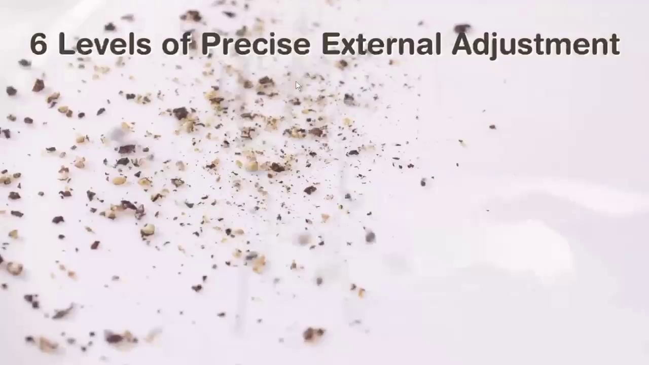 Adjustable Spice Grinder with Stainless Steel Blades
