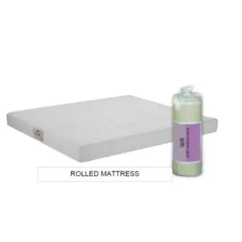 Compressed rolled mattress