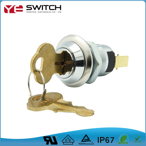 19mm Electrical SPST Key Switch Lock