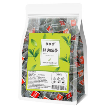 Wholesale Health Flavored Classic Green Tea Triangle Bags - 50 Tea Bags for Hotels