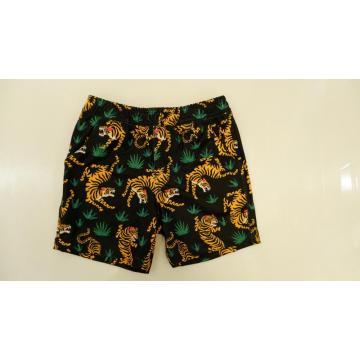 Tiger Print Beach Shorts สำหรับเด็กผู้ชาย