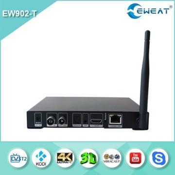 Dvb t2 set top box quad core Kodi android 4.4 RTD1195 DVB-T2 tv box