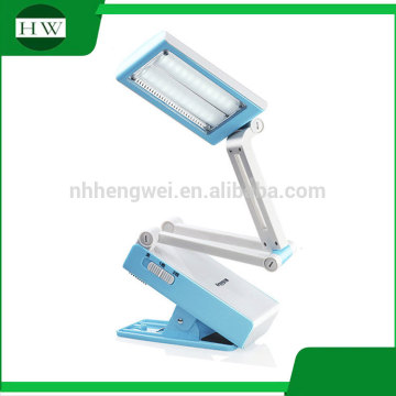 plastic mini target adjustable usb charging charge foldable collapsible folding led clamp clip work reading book light lamp