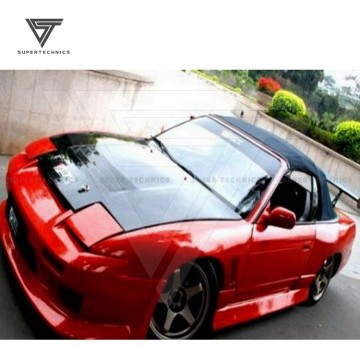 Dmax Style Carbon Fiber Hood for Nissan 180SX 1989-1994