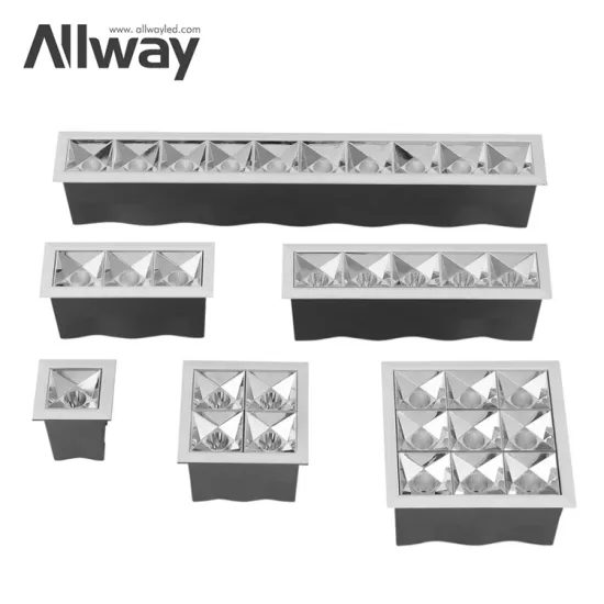 LED Linear Grille Lamps for Home Office: 3W to 24W Downlight Options for Interior Design