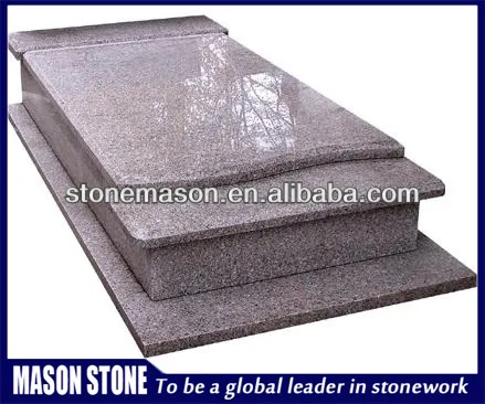 Hot sale pink granite headstone cover