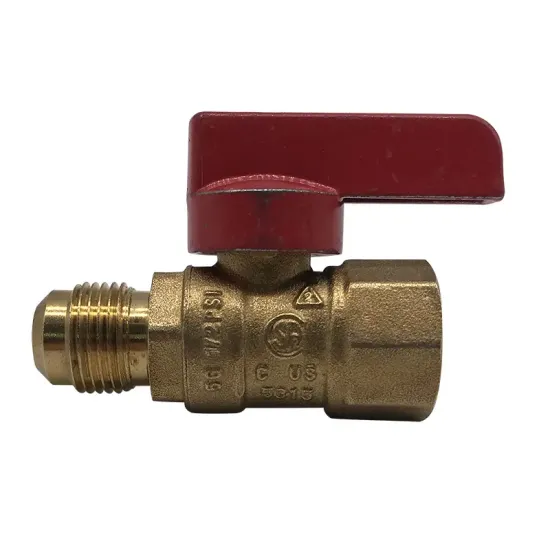 Gas Appliance Shut-Off Valves 1/4"- 4" Manual Brass Ball Valve 3/8 Inch Female Brass LPG Gas Ball Valve