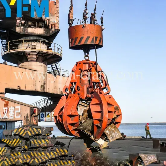 Four Rope Grab Bucket with Electro-Hydraulic System