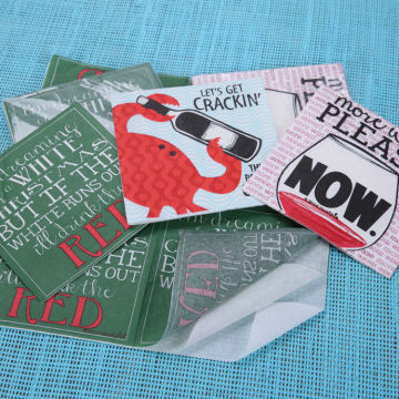 Custom Logo Printed Napkins/Custom Printed Cocktail Napkins