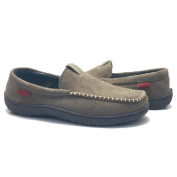 Loafer men moccasin no lace casual suede shoes