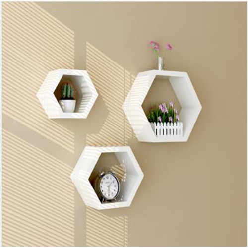 Home Decoration Wooden Wall Rack Mounted Shelf