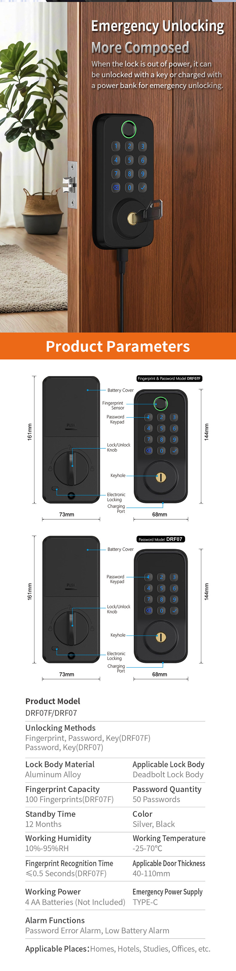 deadbolt smart door lock