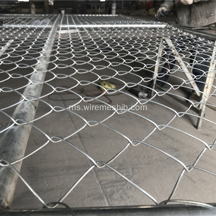 Rantaian Link Pagar Sementara Galvanized