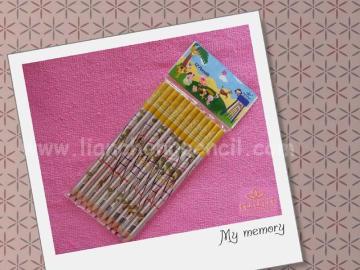 round,laser,shrink film,dipped color pencil-7inch(mouse pic)