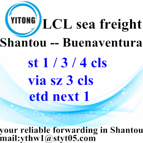 Professionelle Forwarder Versand von Shantou nach Buenaventura