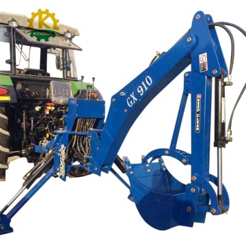 Tractor backhoe graafmachine met log grijpduim te koop