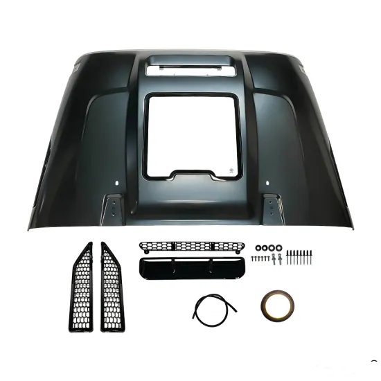 Maiker Offroad Capsule Hood for Jeep Wrangler JK JL Engine Hood Cover with Scoop Vents