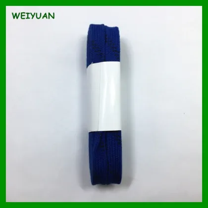 New style cotton ice blue shoelaces waxed supplier