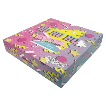 2021 Pink corrugated paper board advent calendar box