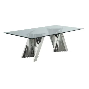 Wholesale Luxury Heavy Base Stainless Steel Rectangle Wedding Tables