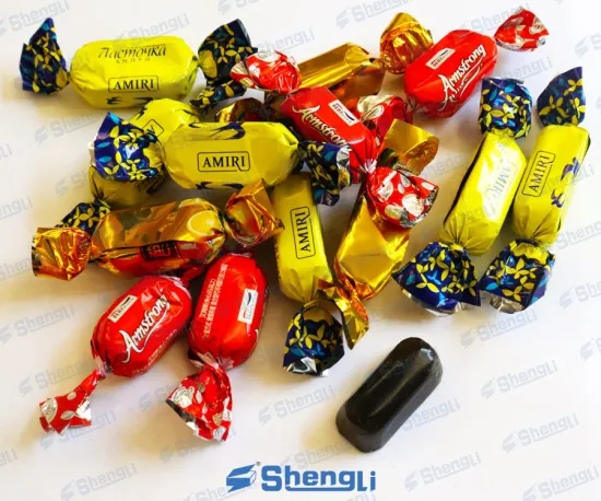 High Speed Automatic Double Twist Chocolate Pralines Wrapping Machine