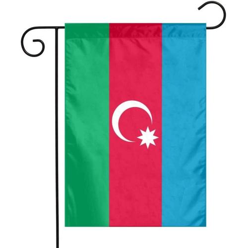 Promocja Azerbejdżanu Latająca flaga wyborcza przy stole narodowym