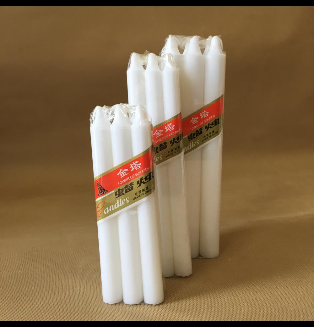 Cheap price kinds of white stick candle velas