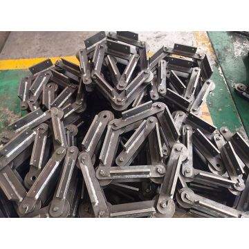 పరిశ్రమ ప్రయోజనం కోసం వెల్డెడ్ స్టీల్ హింగ్డ్ ఫ్లాప్ చైన్