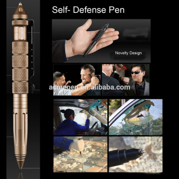 Security & Protection Pen Multifunction Tool with Wrirting Ball Pen & Car Window Glass Breaker for Outdoor Life-Saving Tool1638B