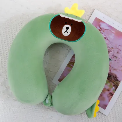 U-shaped Neck Pillow - Cartoon Travel Napping Pillow, Portable Plush Toy Pillow