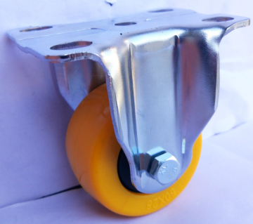 Light duty 2'' PU caster wheels chrome plated