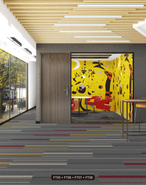 Black Carpet Tiles No Dust PP for Office & Commercial Interiors 25x100cm 50x50cm