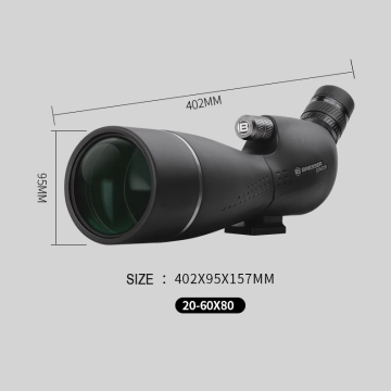 Bresser 20-60x80 High Power Monocular: Low Light Night Vision Spotting Scope with Camera Function