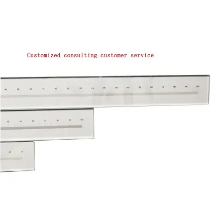 High Accuracy Precision Inspecting Ruler Cross Calibration Glass Ruler