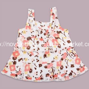 chileren\'s wear new fresh stock style Girls Spahetti Strap Dress